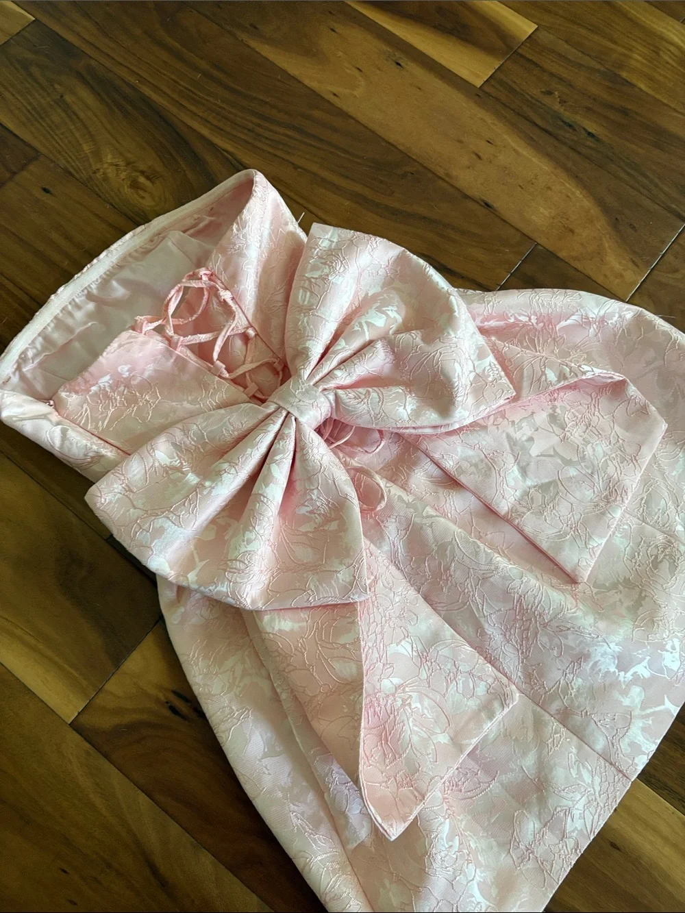 Babyboo ELENORA MINI DRESS BLUSH Bow Back Corset Size Small - Picture 7 of 11